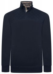 Kam Jeans 7092 Félcipzáras pulóver Tengerészkék