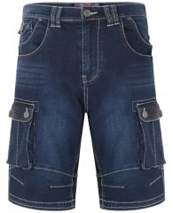 Kam Jeans Ivan Cargo Shorts Dark Used