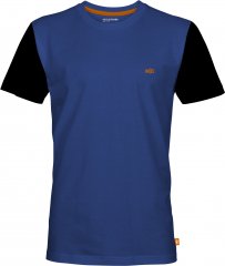 Motley Denim Granada Black Short Sleeved T-Shirt Royal Blue