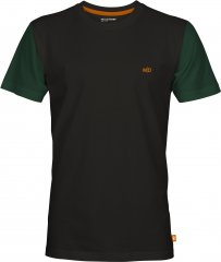 Motley Denim Vigo Colored Short Sleeve T-Shirt Black/Racing Green