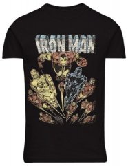 North Latitude 51349 Iron Man mintás póló Fekete