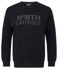 North Latitude 53123 Logós pulóver Fekete