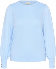 Kaffe Curve Lizzy Hosszú ujjú pulóver Kék