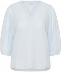 Kaffe Curve Penelopia Blouse Nantucket Breeze Blue