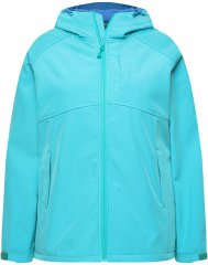 Ulla Popken Softshell Contrast Color Jacket Turquoise