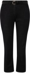 Ulla Popken Sammy Fit Slim Leg Stretch Jeans Black