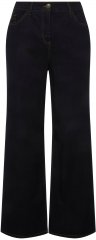 Ulla Popken Mary Fit Wide Leg Stretch Jeans Dark Blue Denim