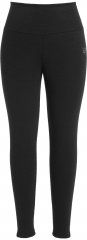 Ulla Popken Faux Fur Lined Stretch Leggings Black