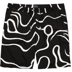 JP1880 Bermuda Shorts Soft Viscose All-over Print Black