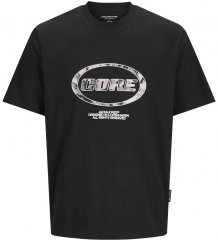 Jack & Jones Lido Core Front Print T-Shirt Black