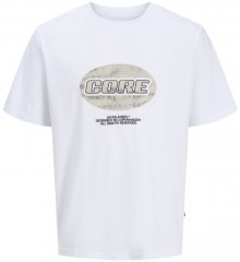 Jack & Jones Lido Core Front Print T-Shirt Bright White