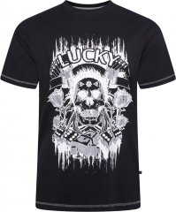 Kam Jeans 5770 Lucky Skull T-Shirt Black
