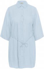Kaffe Curve Mille Short Shirt Dress Nantucket Breeze Blue