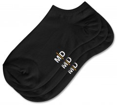 Motley Denim William 3 pár titokzokni Fekete