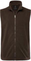 JP1880 Fleece Vest Stand-up Collar Brown