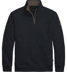 Double Outfitters MTOP-1163 Félcipzáras pulóver Tengerészkék