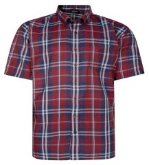Espionage SH447 Kockás ing burgundy