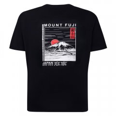Espionage T422 Mount Fuji Mintás Póló Tengerészkék