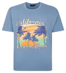 Espionage T425 Laguna Beach Nyomott mintás póló kék