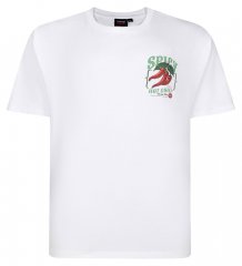 Espionage T457 Spicy Chilli Nyomott mintás póló fehér