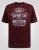 D555 Baldwin Grumpy Old Man Club Print Crew Neck T-shirt Burgundy/ Black Twist - Pólók - Nagyméretű pólók - 2XL-14XL
