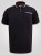 D555 Potts Jersey Polo With Jacquard Collar & Cuffs Fekete - Pólóingek - Galléros Pólók 2XL-8XL - Pólóingek 2XL-8XL