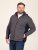 D555 Conrad Detachable Hood Bonded Fleece Zip Through Hoody TALL Tengerészkék - TALL pulóverek - TALL pulóverek és kapucnis felsők