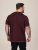 D555 Baldwin Grumpy Old Man Club Print Crew Neck T-shirt Burgundy/ Black Twist - Pólók - Nagyméretű pólók - 2XL-14XL