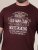 D555 Baldwin Grumpy Old Man Club Print Crew Neck T-shirt Burgundy/ Black Twist - Pólók - Nagyméretű pólók - 2XL-14XL