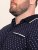 D555 Reid AOP Polo With Jacquard Collar, Pocket And Cuffs Tengerészkék - Pólóingek - Galléros Pólók 2XL-8XL - Pólóingek 2XL-8XL