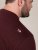 D555 Baldwin Grumpy Old Man Club Print Crew Neck T-shirt Burgundy/ Black Twist - Pólók - Nagyméretű pólók - 2XL-14XL