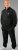 20 Nodi Mistral Tracksuit in Combed Fleece Cotton Black - Tréningruhák - Nagyméretű Férfi Tréningruhák