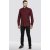 D555 Dawson Textured Shirt Dark Red - Ingek - Ingek 2XL-10XL