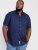 D555 Telford S/S Micro Ao Print Shirt Navy - Ingek - Ingek 2XL-10XL