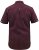 D555 Hillcrest S/S Micro Ao Print Shirt Burgundy - Ingek - Ingek 2XL-10XL