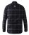 D555 Harwich Flannel Check Shirt Black - Ingek - Ingek 2XL-10XL