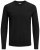 Jack & Jones Crew neck Knitted Sweater Black - Pulóverek & kapucnis pulóverek - Pulóverek & Kapucnis pulóver 2XL-12XL