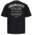 Jack & Jones JORSANTORINI BACK T-Shirt Black - Pólók - Nagyméretű pólók - 2XL-14XL