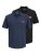 Jack & Jones Rush galléros póló 2 db fekete/tengerészkék - Pólóingek - Galléros Pólók 2XL-8XL - Pólóingek 2XL-8XL