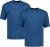 Adamo Marlon Comfort fit 2-pack T-shirt Denim Blue - Pólók - Nagyméretű pólók - 2XL-14XL