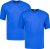 Adamo Marlon Comfort fit 2-pack T-shirt Royal Blue - Pólók - Nagyméretű pólók - 2XL-14XL