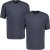 Adamo Marlon Comfort fit 2-pack T-shirt Charcoal - Pólók - Nagyméretű pólók - 2XL-14XL