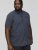 D555 BRODY S/S Micro AO Print Shirt Navy - Ingek - Ingek 2XL-10XL