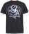 D555 CORTEX California Snake Printed Crew Neck T-Shirt Washed Black - Pólók - Nagyméretű pólók - 2XL-14XL