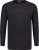 Adamo Sven Regular fit Serafino Long sleeve T-shirt Black - Pólók - Nagyméretű pólók - 2XL-14XL