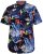 D555 TOBY Multi Colour Hawaiian AO Print Shirt - Ingek - Ingek 2XL-10XL