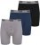 Duke Driver Boxershorts Black, Grey, Navy 3-Pack - Alsónemű & strandruhák - Nagyméretű Alsónemű 2XL-8XL