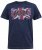 D555 DENNIS Official AC/DC Printed Crew Neck T-Shirt Navy Reno - Pólók - Nagyméretű pólók - 2XL-14XL