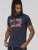 D555 DENNIS Official AC/DC Printed Crew Neck T-Shirt Navy Reno - Pólók - Nagyméretű pólók - 2XL-14XL