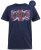 D555 DENNIS Official AC/DC Printed Crew Neck T-Shirt Navy Reno - Pólók - Nagyméretű pólók - 2XL-14XL